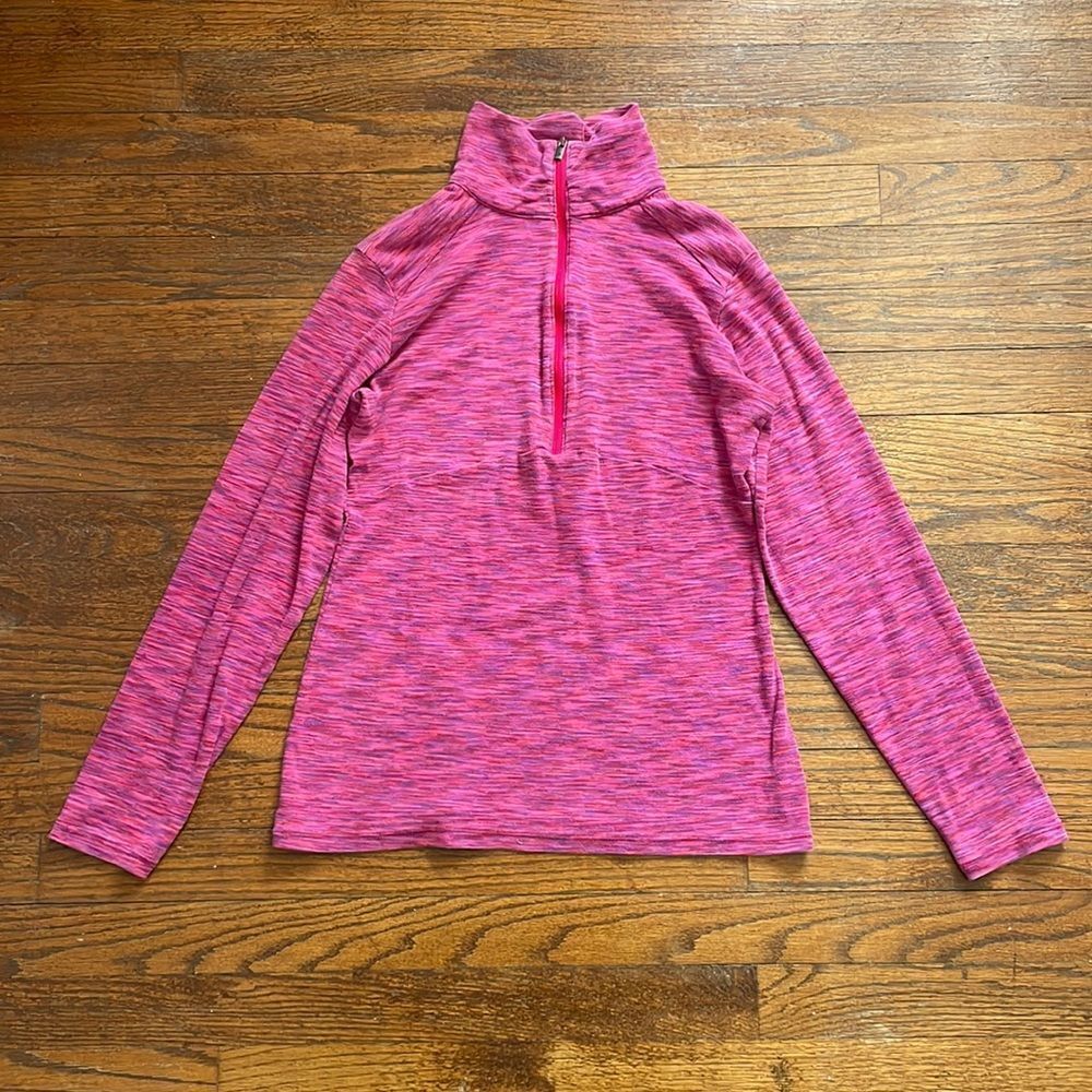 Columbia Pink, Purple, Red Lightweight Long Sleeve Quarter Zip Top